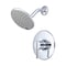Olympia Faucets Single Handle Shower Trim Set, Wallmount, Polished Chrome, Style: Transitional T-2385 - alternate 1